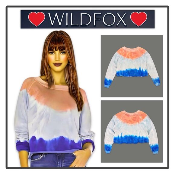 NWT Wildfox Monte Crop Sweatshirt - Picture 12 of 16